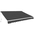 vidaXL Gelenkarmmarkise 450cm Anthrazit Markise Sonnenschutz Terrasse Balkon