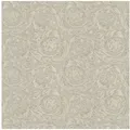 Profhome Vliestapete 366921-GU Exklusive Luxus Tapete Barock glänzend silber grau 7,035 m2, strukturiert, glänzend, (1 Rolle, 7,035 qm), Vliestapete silberfarben silberfarben 0.7 m x 10.05 m