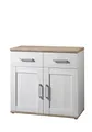 ROMANCE Kommode in Sibiu Lärche / Eiche San Remo Optik - Landhausstil Schrank mit viel Stauraum für Ihren Wohnbereich - 93 x 89 x 45 cm (B/H/T)