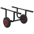 vidaXL Kajak Trolley, SUP Transportwagen Verstellbare Breite zwischen den 2 Stützstangen, Kajakwagen Kanuwagen Bootswagen, 90kg Aluminium