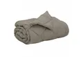 vidaXL Bett Ganzjahresbettdecke Hellgrau 240 x 260 cm Mikrofaser (1-tlg)