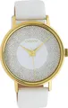 Oozoo Leder Damen Uhr C10576 Analog Quarzuhr Armband weiß Timepieces D2UOC10576