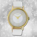 Oozoo Damenuhr Timepieces C10576 weiß Lederarmband Quarz Analoguhr UOC10576