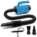 Auto Gebläse Autotrockner 230V 1200W Blau, Fahrzeugtrockner Staubbläser