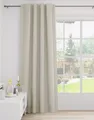 Homing Gardine Vorhang Fertigschals mit verd. Schlaufen Creme 140x245cm 5951-98