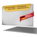 DeinLichtschacht – Lichtschachtabdeckung Edelstahl – Mit Insektenschutz - Verschiedene Muster - Rostfrei & langlebig – Begehbar – Einfache Montage – Hochwertiges Design & Funktion – Made in Germany