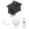 Mini Wippenschalter 2 Polig 250V 6A 125V 10A Ein/Aus Wippschalter Kippschalter