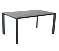 Dehner Gartentisch Cleveland, 160 x 90 x 75 cm, Aluminium/Keramik, dunkelgrau