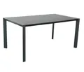 Dehner Gartentisch Cleveland, 160 x 90 x 75 cm, Aluminium/Keramik, Outdoortisch mit Aluminium-Gestell und kratzfester Keramik-Glasplatte