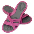 Aqua Speed Damen Badelatschen + Mikrofasertuch | Badeschlappen | Bade & Duschschuhe | Schwimmbadschuhe | Duschsandale Slide | F:03, Gr. 39 | Panama