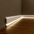 Sockelleiste Weiß LED 10cm Hoch ASL-001 Fußleiste Modern Wasserfest 1 Meter lang