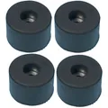 Adam Hall Hardware 4911 - 100er Set Gummifuß 38 x 25 mm schwarz im Beutel