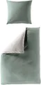 BIERBAUM Wendebettwäsche Modern Uni in Gr. 135x200 oder 155x220 cm, Renforcé, 2 teilig, Modernes Unidesign: Schlichte, elegante Optik für jedes Schlafzimmer