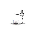 Hinz & Kunst 192 - Visitenkartenhalter 'Friseur' - Figurine, Silber und Kupfer, Neutral