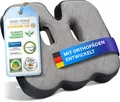 Healthfix® Orthopädisches Sitzkissen für Büro, Auto & Co.- Ergonomisches Sitzen