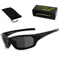 HSE® SportEyes® | Sportbrille, Fahrradbrille, Radbrille, Bikerbrille | beschlagfrei | windabweisend | UV400 Schutzfilter, HLT® Sicherheitsglas nach DIN EN 166 | Sportbrille für Damen und Herren