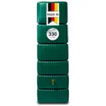 4rain Slim Regentonne Wandtank 330 Liter dunkelgrün - platzsparend für Gartenbewässerung - mit Auslaufhahn und Deckelöffnung zur Entnahme - aus Recyclingkunststoff mit starkem UV-Schutz im Freien