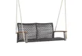 COSTWAY Hollywoodschaukel, 2-Sitzer, Gartenbank hängend, Rattan, 360 kg 120cm