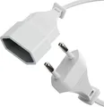 10m Euro Netzkabel Verlängerung Stromkabel Euro Stecker auf Euro Buchse Weiß