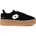 Lotto Damen-Sneaker Stacky RB Schwarz-Weiß, Farbe:schwarz, EU Größe:42 - Beige/Schwarz - 42