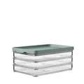 Mepal Wurst Aufbewahrung Kühlschrank mit 3 lagen - Kühlschrank Organizer Aufschnitt - 3 Separate Aufschnittboxen für Kühlschrank und Organisation in der Küche - 3 x 500 ml - Nordic sage