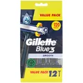 Gillette Blue 3 Smooth Einwegrasierer Nassrasierer 12 Stück
