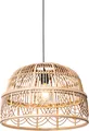 QAZQA - Orientalisch Orientalische Hängelampe I Pendellampe I Pendelleuchte Rattan 49 cm - Michelle I Wohnzimmer I Schlafzimmer - Länglich - LED geeignet E27