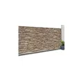 IDMarket - Sichtschutz verdunkelnd 1,8 x 10 m Steinmuster Braun 160 g/m²
