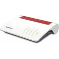 AVM FRITZ!Box 5590 Fiber WLAN Router weiß/rot Digital-DECT/GAP Standard MiMo