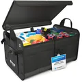 ATHLON TOOLS Kofferraumtasche 60L mit Deckel – stabil, wasserfest, Antirutsch