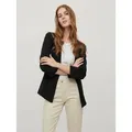 Vila Kurzblazer VIHER NEW 3/4 BLAZER -NOOS Materialmix, regular fit schwarz XL (42/44)