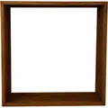 Kaminholzregal Brennholzregal Edelrost 100x100x25 cm Holzregal Rost Cortenstahl - Rot/Braun