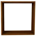 Estexo - Kaminholzregal Brennholzregal Edelrost 100x100x25 Cm Holzregal Rost Cortenstahl