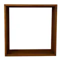 ESTEXO Kaminholzregal Brennholzregal Edelrost Feuerholzregal Rost Cortenstahl Holzregal Ablage Kaminholzständer Stapelregal (100x100x25 cm)