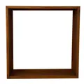 Kaminholzregal Brennholzregal Edelrost 100x100x25 cm Holzregal Rost Cortenstahl