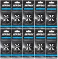 AREON X Autoduft Neuwagen New Car Neues Auto Lufterfrischer Schwarz Aufhänger Anhänger Spiegel Pappe 2D (Set Pack x 10)