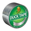 Duck Tape Gewebe-Klebeband, einfarbig, Silber-Chrome, Reparieren, Basteln, Personalisieren, Dekorieren und als Lernmaterial, 48 mm x 9,1 m