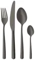 WMF Boston Black Besteckset, 24-teilig, 6 Speisen, Cromargan-Edelstahl mit polierter Oberfläche, spülmaschinengeeignet