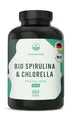 Bio Spirulina Chlorella Presslinge hochdosiert - 6.000mg Bio Algen - 600 Presslinge - TRUE NATURE®