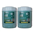 MANNOL 2 x 10L AG13 Antifreeze/Kühlerfrostschutz -40 Grad Ready-Mix Grün