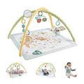 Fisher-Price Simply Senses Sensorische Erlebnisdecke - mit Plüsch-Koala, Spiegel, Rassel, Beißring und knisterndes Spielzeug, maschinenwaschbare Spielmatte, für Neugeborenen, HRB15