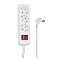 Hama 3-Fach Steckdosenleiste mit Energiespar-Schalter 45° gedreht 140cm Kabel