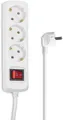 Hama Steckdosenleiste 3-fach white Save Energy-Schalter 45° GS geprüft 1,4m weiß