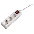 HAMA Steckdosenleiste 3-fach mit Schalter, 1,4 m, Weiß (00030382) #1907323
