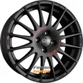 4x OZ SUPERTURISMO GT Matt Black + Red Lettering 7x17 ET44 4x100