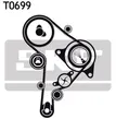 Wasserpumpe + Zahnriemen-Kit SKF VKMC 01251  für OE 038 109 119 M