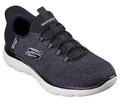Skechers Herren Summits Key Pace Turnschuhe, Black Mesh W, 39.5 EU