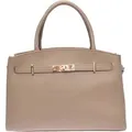 Isabella Rhea Beige Rindsledertasche