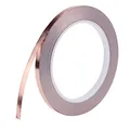 Yolistar Kupferfolie Klebeband, Selbstklebend Kupferfolienband, Leitende Kupferband, Abschirmband Kupferfolie für EMI-Abschirmung, Schneckenabwehrmittel, Handwerk, Elektro-Reparaturen (5MM x 50M)