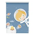 Lichtblick Rollo Klemmfix, ohne Bohren, Verdunkelung, Astronaut  - Blau 80 x 150 cm (B x L)